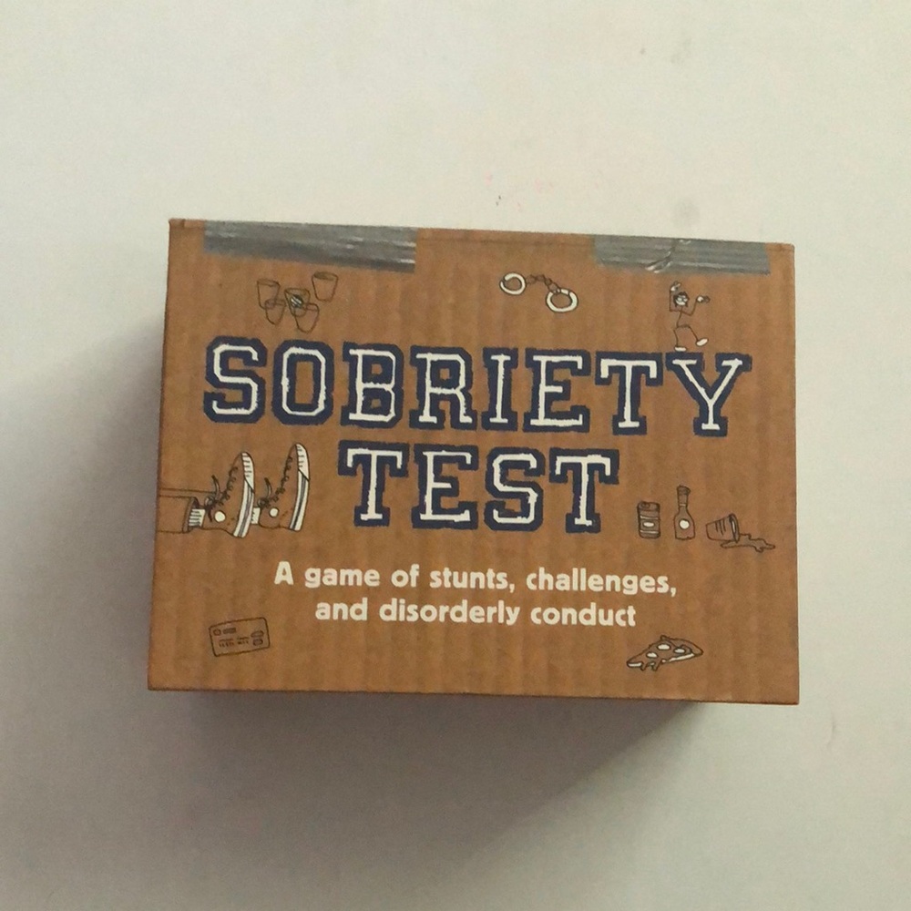 Brown Sobriety Test Card Game